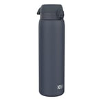 Ion8 Gourde Isotherme 1 Litre, 920 ml, Anti-Fuite, Facile à Ouvrir, Verrouillage Sécurisé, Lavable au Lave-Vaisselle, Acier Inoxydable, Isolation Sous Vide, Pour le Sport et le Yoga, Bleu Marine