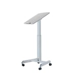 Höj- & sänkbart skrivbord, EasyDesk Pro, gasfjäder, 60x52 cm, vitt