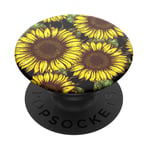 PopSockets PopGrip - Support et Grip pour Smartphone et Tablette avec un Top Interchangeable - Sunflower Power