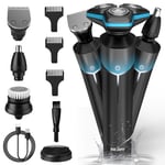 SEJOY 5IN1 Mens Electric Razor Rotary Shaver Cordless Wet Dry Beard Nose Trimmer