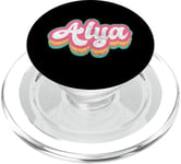 Alya Prénom Fille Vintage Années 70 80 Personnalisé PopSockets PopGrip pour MagSafe