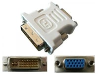 Adaptateur DVI - I DUAL LINK MALE (24+5) vers VGA FEMELLE