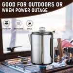 Percolateurs à Café Pour Le Camping, CafetièRe Percolateur en Acier Inoxydable, CafetièRe Pour Camping en Plein Air, Maison, 9 Tasses