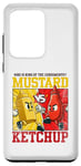 Coque pour Galaxy S20 Ultra Graphique de combat moutarde contre ketchup King of the Condiments