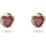 Boucles oreilles Swarovski  Boucles d'oreilles clous  Stilla coeur  rouge