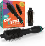 SBB Dry & Style 1200W Blow Dry Hair Brush, Hot Air Styler - Hair Dryer Brush fo