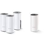 TP-Link Deco WiFi Mesh Deco E4(3-Pack) Puissant pour Toute la Maison, Couverture WiFi & Deco WiFi Mesh performant Deco M4(1-Pack), Boitier Additionnel, Couverture WiFi de 140㎡ Supplémentaires