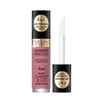 Eveline Wonder Match Cheek Lip 4in1 Blush Liquid Lipstick No.4 4.5ml