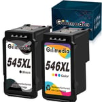 Gilimedia PG-545XL CL-546XL Replacement for Canon 545 546 PG-545 CL-546 Ink Cartridges for Canon Pixma MG2550 MG2550S TS3150 MX495 MG3050 MG2950 MG2450 MG3053 MG3051TR4550 iP2850 (1 Black, 1 Color)