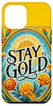 Coque pour iPhone 14 Plus Stay Gold Illustration Souci et verge d'or