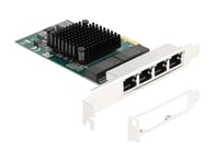 Delock 88207, Playstation Network, Rj-45, Hunkjønn, Pcie 2.0, Grå, Pc