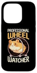 Coque pour iPhone 14 Pro Costume de gardien de roue pour hamster