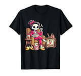 Murder Shows & Comfy Clothes Skeleton Design for Moms T-Shirt