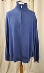 Polo Ralph Lauren 1/2 Zip Sweater Navy Heather 5XB rrp £115 TD100 AB 01