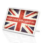 Keep Calm And Carry On Classic Fridge Magnet - Britain UK Flag Fun Gift #14515