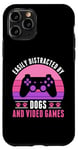 iPhone 11 Pro Easily Distracted by Video Games and Dogs Gamer Women Girls Case