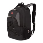 SwissGear 1186 Travel Gear Lightweight Bungee Backpack, Black/Grey, 17-inch, 1186 Bungee Backpack