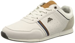 Kappa Homme Tyler Basket, Blanco/Marrón/Blanco, 41 EU