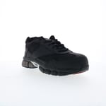 Reebok Work Ketia RB4895 Mens Black Leather Lace Up Athletic Work Shoes