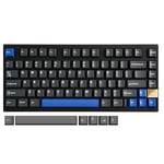 YUNZII AL75 75% Clavier De Jeu, Aluminium sans Fil Mécanique Clavier BT/2.4G/Filaire Hot Plug Pré - Lubrifié Crème Clavier, TKL Rondelle De Montage Clavier pour Mac/Win (Blue Grey Switch, Noir)