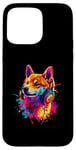 iPhone 15 Pro Max Artistic Colorful Jack Russell Terrier Headphones Dog Jacky Case