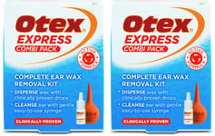 Otex Express Combi Pack 10ml | Earwax Removal X 2