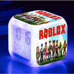 Roblox väckarklocka 7 färger byter Anime väckarklocka barn present B