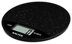 Salter Round Marble Digital Kitchen Scale - Black