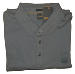 HUGO BOSS PASSENGER POLO SHIRT LOGO STRETCH SLIM FIT GREY 50472668 SIZE 3XL