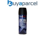 PlastiKote 440.0001284.076 Metal Protekt Spray Matt Black 400ml PKT1284