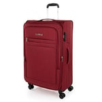 JASLEN - Valise Souple à roulettes Valise Souple Tissu 4 Roues Valise Grande Taille XXL Valise Souple Grand Volume Valise Soute Grande Valise avec Serrure à Combinaison, Grenade