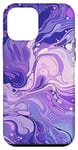 iPhone 12 mini Swirl Purple Color Illustration Pattern Abstract Art Case