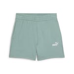 PUMA ESS Small No. 1 Logo 5'' High-Waist Shorts TR (s), Short tricoté Femme, Green Moon,