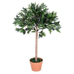 Artificial Olive Tree Plant Greenary In an Orange Pot 90 cm for Home