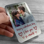 Personalised Photo Card Valentines Day Gift For Boyfriend Girlfriend Him Her