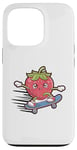 Coque pour iPhone 13 Pro Skateboard Strawberry Skateboarder