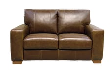 Habitat Eton Leather 2 Seater Sofa - Tan