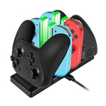 Chargeur pour NS Switch/Switch Lite/Switch OLED, Adaptateur Secteur  innoAura Type-C à Charge Rapide avec Alimentation par câble 6 Pieds 15V  2.6A Mode de Support TV et contrôleur Dock&Pro (Noir) : : Jeux