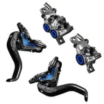 Magura MT Trail SL Disc Brake Set - Carbon / Chrome Pair No Rotor 2200mm Hose Carbon/Chrome