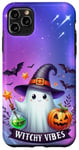 Coque pour iPhone 11 Pro Max Ghost Halloween Witchy Boo Trick Treat Ghost Pumpkin Vibes