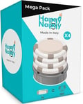 My Happy Nappy Recharges -【Compatible avec Tommee Tippee Sangenic Tec, Simplee Sangenic et Twist & Click】- Super Refills X4 - Traitement Anti-Odeurs EVOH 7 Couches Efficace - Fabriqué en Italie