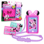 Just Play Coffret téléphone Portable Minnie Mouse Disney Junior, Effets sonores et Lumineux, Jouet pour Enfants de 3 Ans et Plus, 19.05