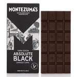 Montezuma's Absolute Black, 100% Cocoa, Dark Chocolate, Gluten Free & Naturally Vegan, 90g Bar