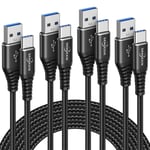 Câble Chargeur Usb C [Lot De 4,1m+2m+2m+3m],Cable Usb Type C Chargeur Pour Samsung Galaxy S20 S21 Plus S22 S23 Ultra S10 S9 S8,A12 A21 A21s A41 A51 A52 A71 A72 A70,Note 20 10 9 8