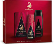 Scorpio ROUGE Coffret Cadeau Parfum 75ml Gel Douche, Déo - Homme-SOLDES