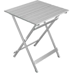 Table de Camping en Aluminium.Table Pliable. 50.5x47x59.5cm. Argent - Woltu