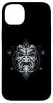 iPhone 14 Plus Oni Mask Japanese Devil Yokai Demon Sacred Geometry Graphic Case