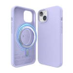 elago Magnetic Silicone Case Compatible with iPhone 14 Case (6.1"), Compatible with MagSafe All Accessories, Built-in Magnets, Premium Liquid Silicone, Protective Cover (Purple)