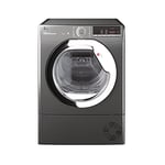 Hoover H-Dry 300 HLEC9TCER Freestanding Condenser Tumble Dryer, Easy Empty, WiFi Connected, 9 kg Load, Graphite