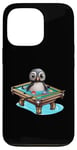 iPhone 13 Pro Billiards Penguin Hustler Pool Snooker Playing Pool Games Case